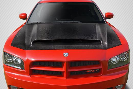 Carbon Fiber Demon Style Hood 06-10 Dodge Charger - Click Image to Close